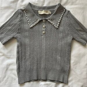 EUC Lizette Collection Embellished Top Size M